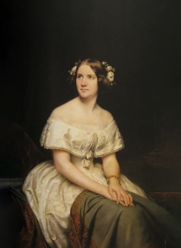 Porträttmålning av operastjärnan Jenny Lind.
