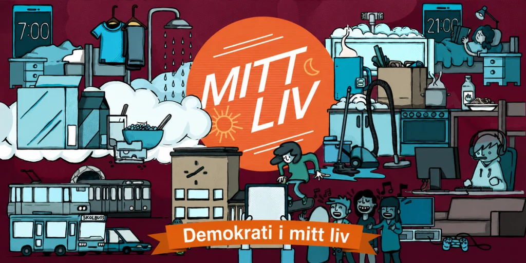 Omslagsbild för Mitt liv. Barn som leker.